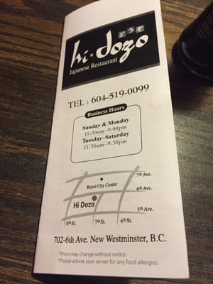 Hi Dozo Sushi by null