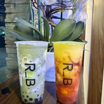 R&B Tea - Matcha Stormy w/boba and Mangonada - Coffee & Tea Near Me - Garden Grove, California R&B Tea - Matcha Stormy w/boba and Mangonada - Coffee & Tea Near Me - Garden Grove, California