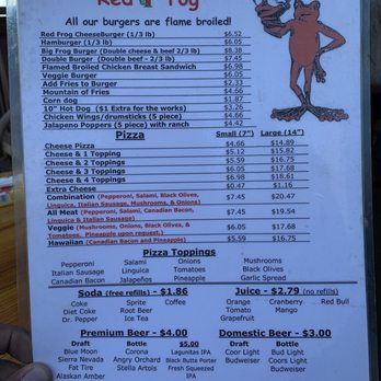 The Red Frog - Menu - Pizza Near Me - Colfax, California The Red Frog - Menu - Pizza Near Me - Colfax, California