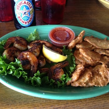 Spanky's Beachside - Blacken Shrimp. Excellent presentation. - Seafood Near Me - Tybee Island, Georgia