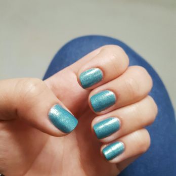 Element Beauty Lounge - Tiffany inspired blue - Zoya collection. - Nail Salons Near Me - Brooklyn, New York