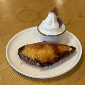 Tendon Kohaku - Sweet Potato Creme Brulee (IG: @eatwithbaobae) - Japanese Near Me - Bellevue, Washington
