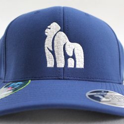 Embroidery Designs - We applied a pattern to the stitches in the gorilla creating embroidery that looks more like hair than if we had used simple fill stitches.