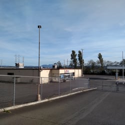 Coast Guard Exchange - Main building and gas station.