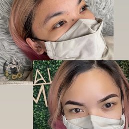 Henna brows (before & after)