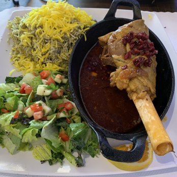 Caspian Restaurant - Baghali Polo (lamb shank) - Mediterranean Near Me - Mountain View, California