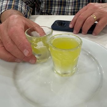 Pizzeria Rosy e Gabriele - Ice cold lemoncello - Pizza Near Me - Milan, Michigan