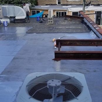 Chicago Roofing Specialist & Tuckpointing - Silver coding in progress - Roofing Near Me - Chicago, Illinois Chicago Roofing Specialist & Tuckpointing - Silver coding in progress - Roofing Near Me - Chicago, Illinois