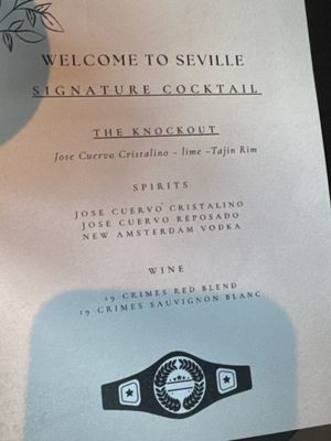 Menu photo 4 Seville Chicago Chicago, IL