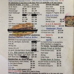 Tnt Seafood - Menu