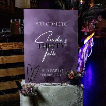 Eventive Sol Designs - Custom Welcome Sign: 30th Birthday Party - Party & Event Planning Near Me