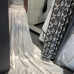Bridal dress alteration showing a perfect fit from front to back.