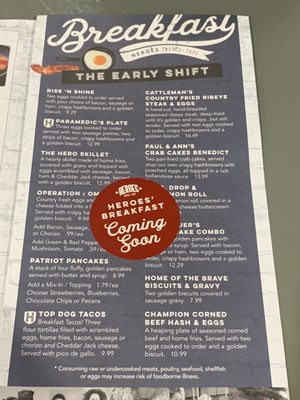 Menu photo 3 Heroes Tastes + Taps Branson, MO Menu photo 3 Heroes Tastes + Taps Branson, MO
