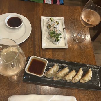 SOTA - Rose, Chicken Gyoza, & Veggie Roll - Japanese Near Me - Corona Del Mar, California SOTA - Rose, Chicken Gyoza, & Veggie Roll - Japanese Near Me - Corona Del Mar, California