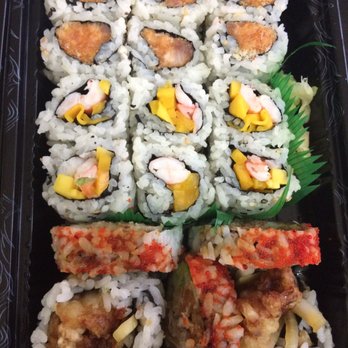 Ochatto - From top the spicy crunchy yellowtail , the shrimp mango roll , the spider roll (soft shell crab) - Japanese Near Me - Philadelphia, Pennsylvania Ochatto - From top the spicy crunchy yellowtail , the shrimp mango roll , the spider roll (soft shell crab) - Japanese Near Me - Philadelphia, Pennsylvania