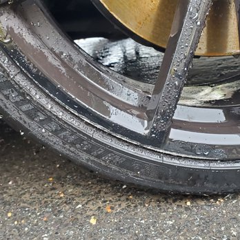 Pro Rims - Closeup picture of curbed wheel. - Wheel & Rim Repair Near Me