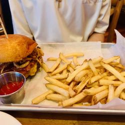House of Blues Restaurant & Bar - BBQ Bacon Smash Burger I think