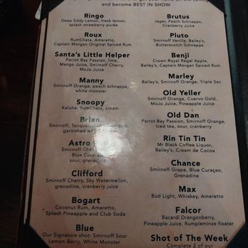 MoJo's - Drink list - American Near Me - Salisbury, Maryland