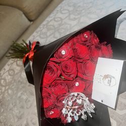 Blooming Bliss - 25 Count Red Rose Bouquet