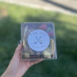 Partee Grazing - This is the charcuterie box, super cute, super filling!