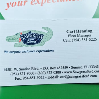 Sawgrass Ford - Very Professional  and helpful. - Car Dealers Near Me - Sunrise, Florida