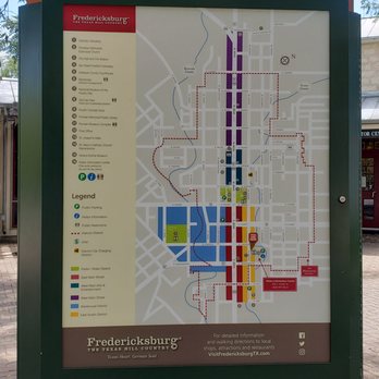 Fredericksburg Visitor Information Center - Map of main streets in Fredericksburg - Visitor Centers Near Me - Fredericksburg, Texas Fredericksburg Visitor Information Center - Map of main streets in Fredericksburg - Visitor Centers Near Me - Fredericksburg, Texas