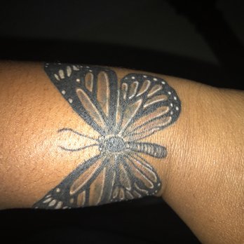 Black Diamond Tattoo - Butterfly on my wrist - Tattoo Near Me - Pittsburg, California