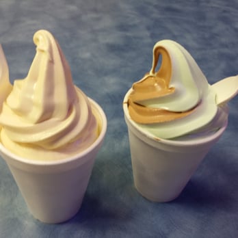 Mesa Frozen Yogurt - Irish mint/chocolate on the right and vanilla on the left! Both #2 (8oz) - Ice Cream & Frozen Yogurt Near Me - Mesa, Arizona Mesa Frozen Yogurt - Irish mint/chocolate on the right and vanilla on the left! Both #2 (8oz) - Ice Cream & Frozen Yogurt Near Me - Mesa, Arizona