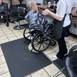 Cuts by US - My spouse getting hair cut and beard trim.