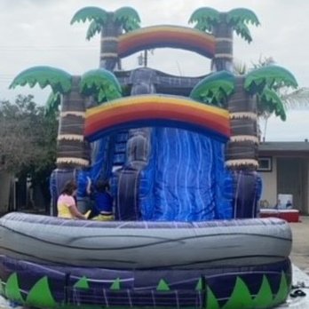 High Five Jumpers - 16ft Paradise Waterslide - Bounce House Rentals Near Me High Five Jumpers - 16ft Paradise Waterslide - Bounce House Rentals Near Me