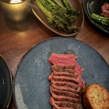 Matu - T bone.. no bone steak. Broccolini - Steakhouses Near Me - Beverly Hills, California Matu - T bone.. no bone steak. Broccolini - Steakhouses Near Me - Beverly Hills, California