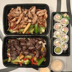 Akoya Kitchen - Hibachi Chicken, Hibachi Steak, Cream Cheese Roll