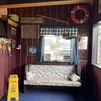 The FishMongers - Tiny interior waiting area - Fish & Chips Near Me - Hammond, Oregon The FishMongers - Tiny interior waiting area - Fish & Chips Near Me - Hammond, Oregon