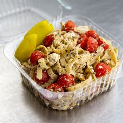 Christopher's Runaway Gourmay - Fettuccine feta cheese and tomatoes
