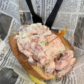 DJ's Clam Shack - Overstuffed Lobster Roll - so bomb and so fresh! - Seafood Near Me - Key West, Florida