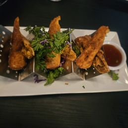 Salt Fish Egg Rolls