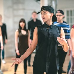 Urbanity Dance Chicago - Zouk Instructor Cassandra Carr teaching a Body Movement Class