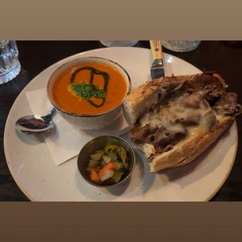 Red Rabbit Minneapolis - Philly cheesesteak and tomato soup - Italian Near Me - Minneapolis, Minnesota