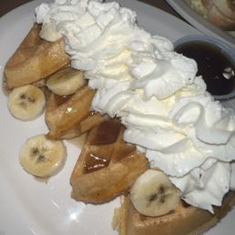 Banana foster waffle Banana foster waffle
