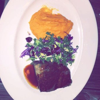 Stella San Jac - Short ribs with sweet potato. Best ribs I've had in my life. - New American Near Me - Austin, Texas