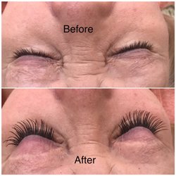 Belton Brows & Spa - Before and after single individual eyelashes