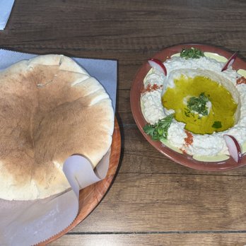 Amena Cafe - pita & babaganoush ($9.99) - Mediterranean Near Me - Las Vegas, Nevada