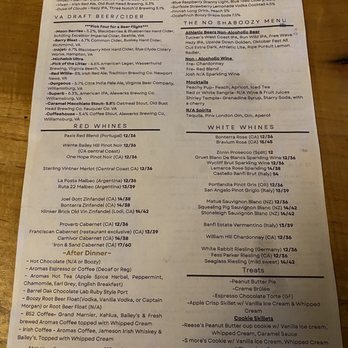 The Hound's Tale - Drinks menu - New American Near Me - Williamsburg, Virginia