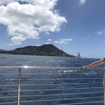 Holokai Catamaran - View while under sail - Boating Near Me - Honolulu, Hawaii