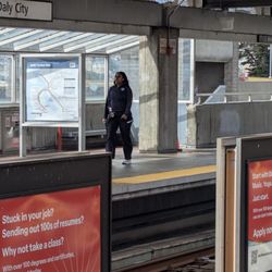 BART - Daly City - Your San Francisco Bay Area Rapid Transit BART fare and tax dollars at work.