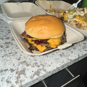 Smash That Burger - This is the bacon, peanut butter and jam burger. - Burgers Near Me - Seattle, Washington