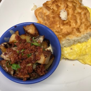 Biscuit Head - Biscuit Classic Sandwich and loaded potatoes - Cafes Near Me - Asheville, North Carolina Biscuit Head - Biscuit Classic Sandwich and loaded potatoes - Cafes Near Me - Asheville, North Carolina
