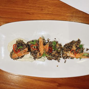 Basalt - Crispy quinoa shrimp - New American Near Me - Honolulu, Hawaii