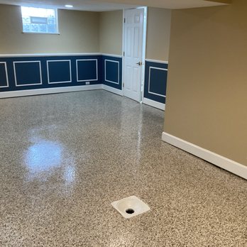 McKay Coating Systems - Basements can be wet...here is one of many that we have done.  The new floors make for easy clean up. - Flooring Near Me