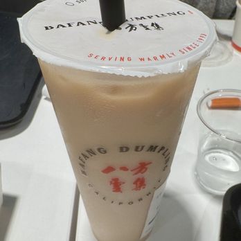 Bafang Dumpling - black tea soy latte - Taiwanese Near Me - Torrance, California Bafang Dumpling - black tea soy latte - Taiwanese Near Me - Torrance, California